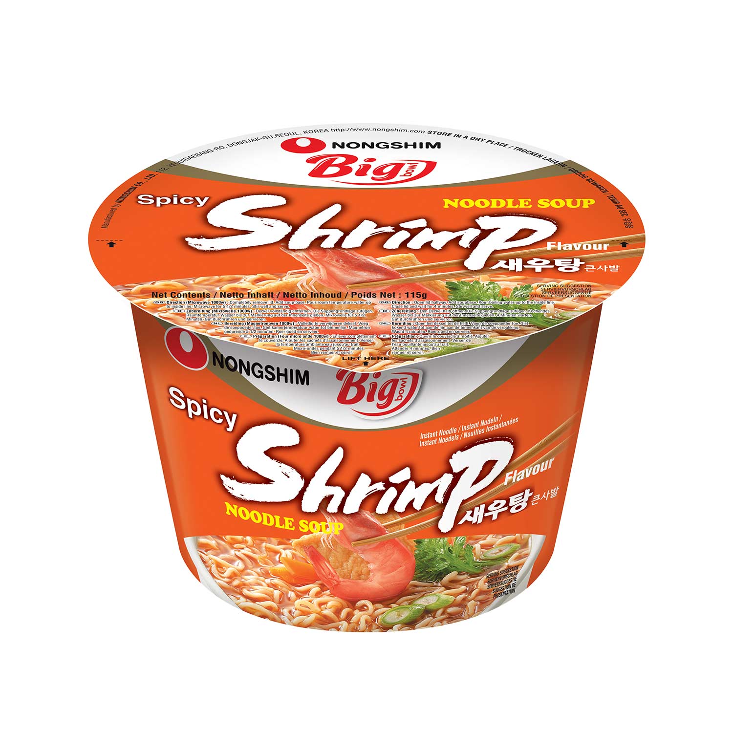 Big Bowl Noodle Shrimp Flavour 115g